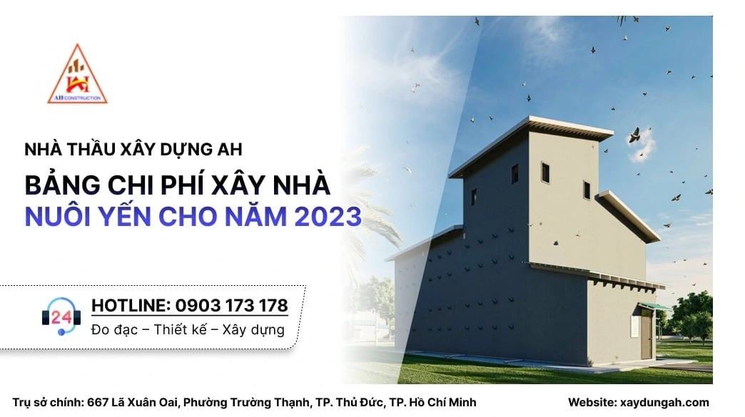 chi phí xây nhà nuôi yến