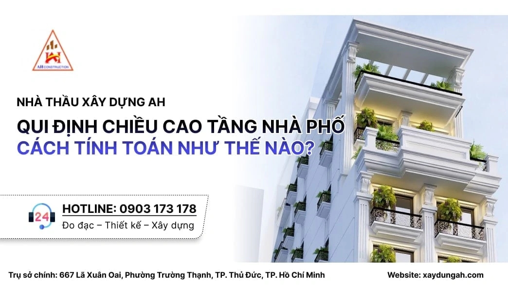 chiều cao nhà phố