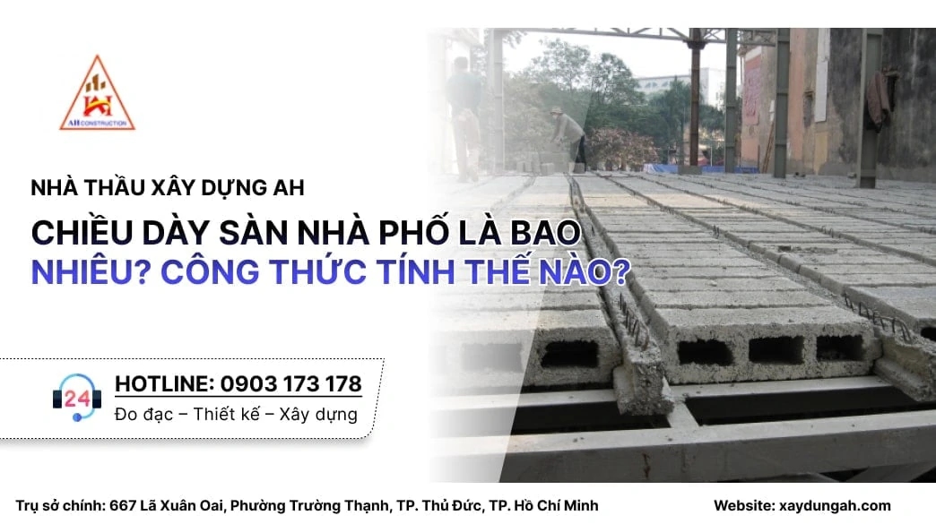 chiều dày sàn nhà phố