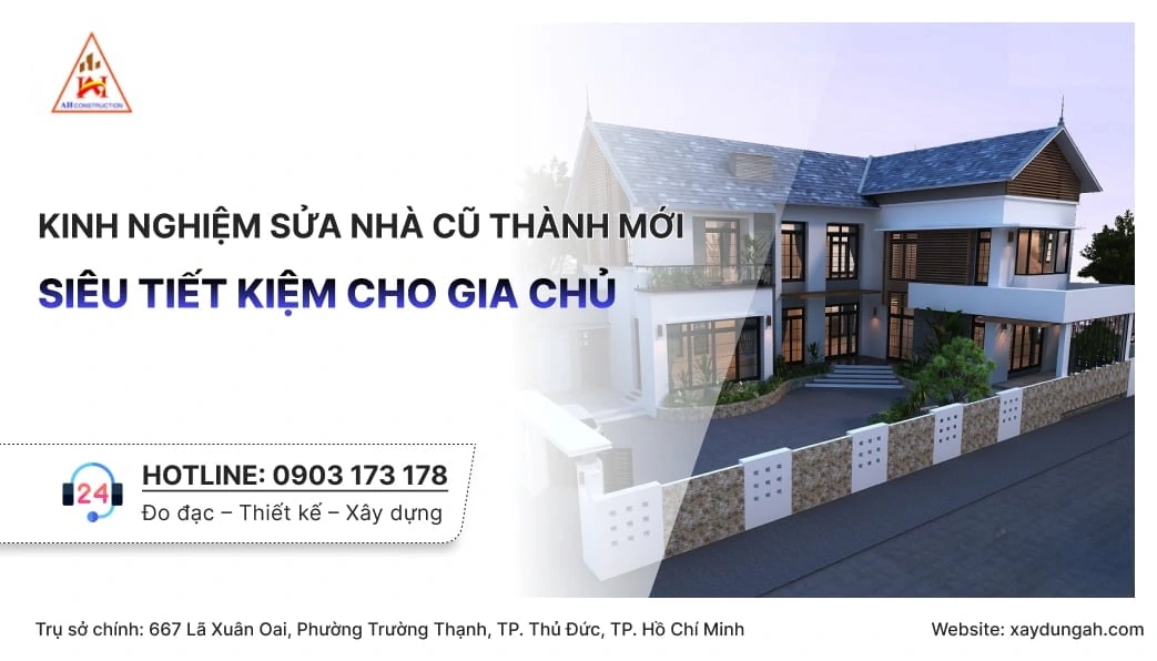 kinh nghiệm sửa nhà cũ