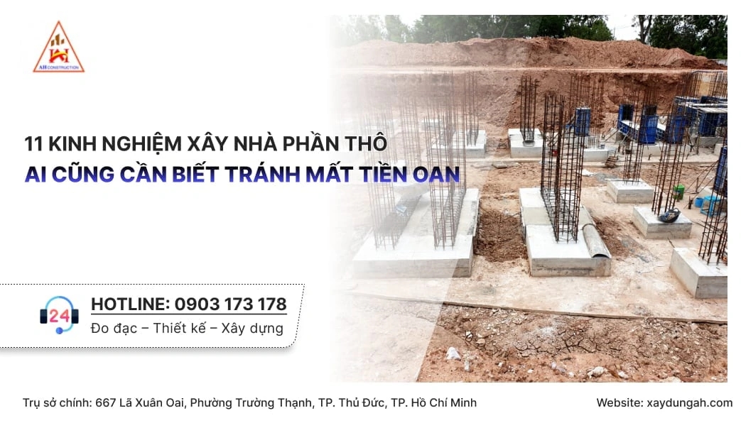 kinh nghiệm xây nhà phần thô