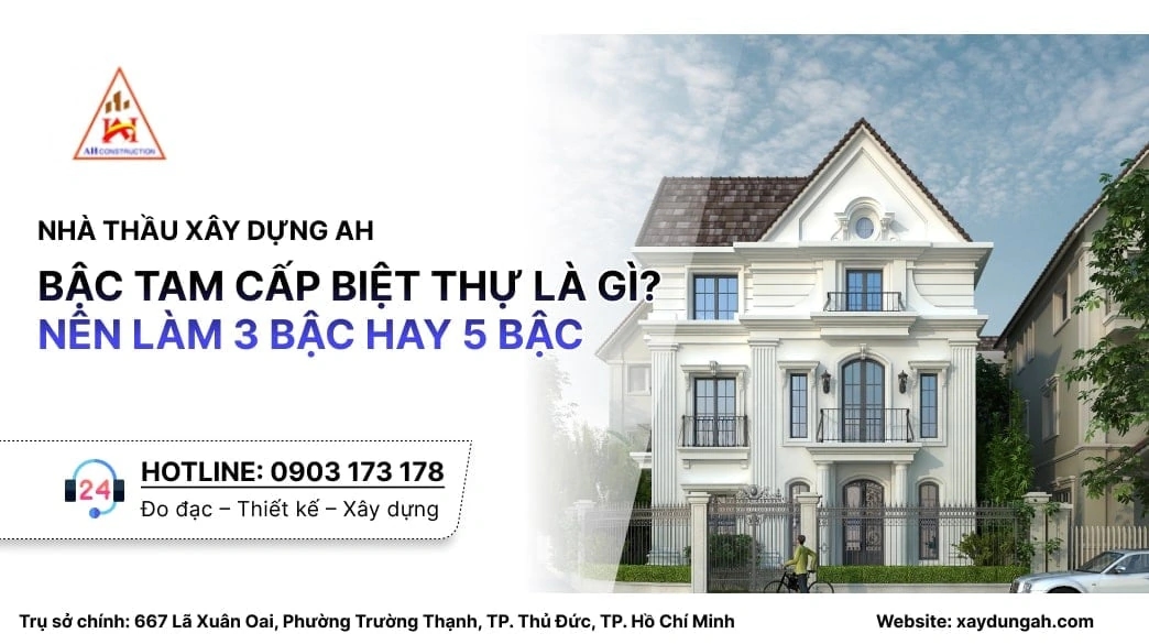 Bậc tam cấp biệt thự