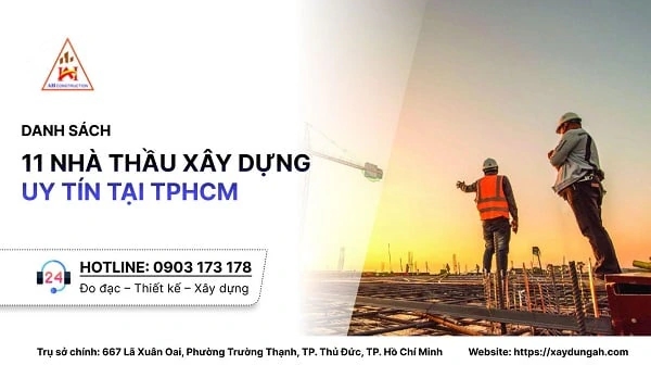 nhà thầu xây dựng uy tín tại tphcm