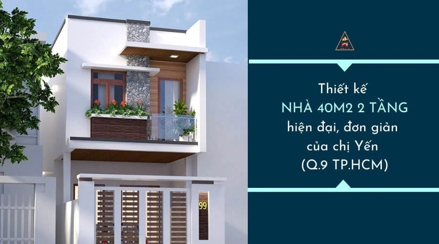 thiết kế nhà 40m2 đơn giản và hiện đại