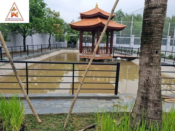 ( Xây dựng hồ và chòi )