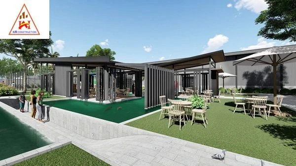 phía trên hồ sẽ là các chòi gỗ phía trên để từng hộ gia đình có thể ngồi trên chòi tâm sự