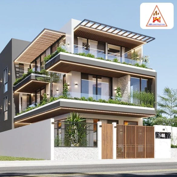 Biệt Thự Tứ Lập với Nhà Truyền Thống
