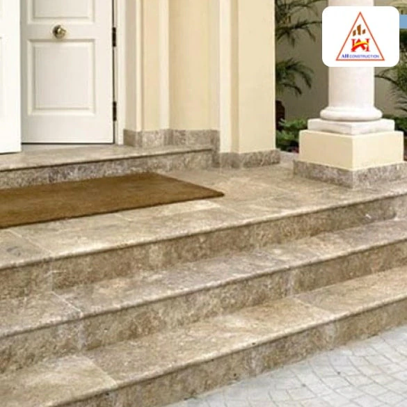 Nên làm 3 bậc hay 5 bậc tam cấp biệt thự?