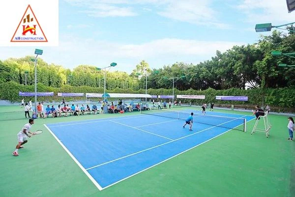 Diện tích và kích thước chuẩn của sân tennis
