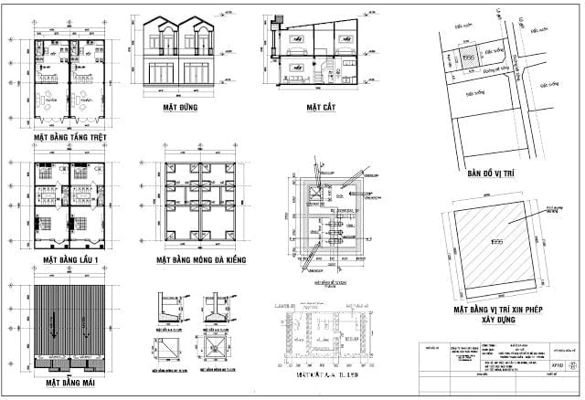 nhà ống 2 tầng