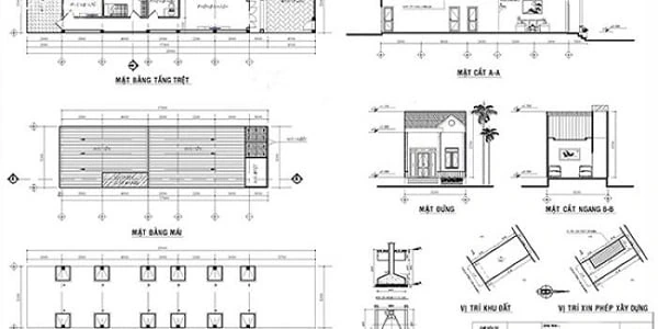 Bản vẽ xin phép xây dựng là tài liệu kỹ thuật thể hiện các thông tin cần thiết