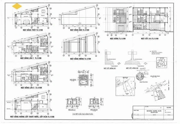 Quy trình làm bản vẽ xin phép xây dựng nhà phố