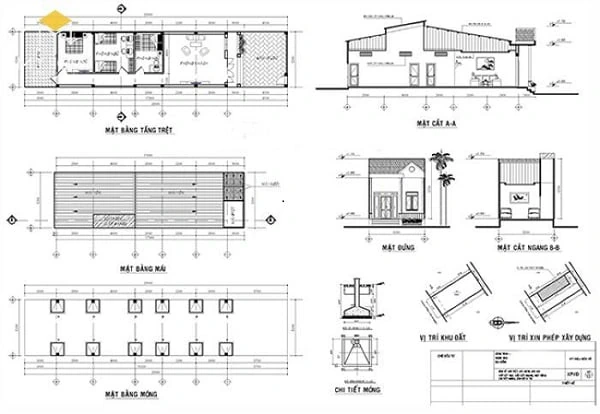 Cách tính m2 xây dựng nhà phố