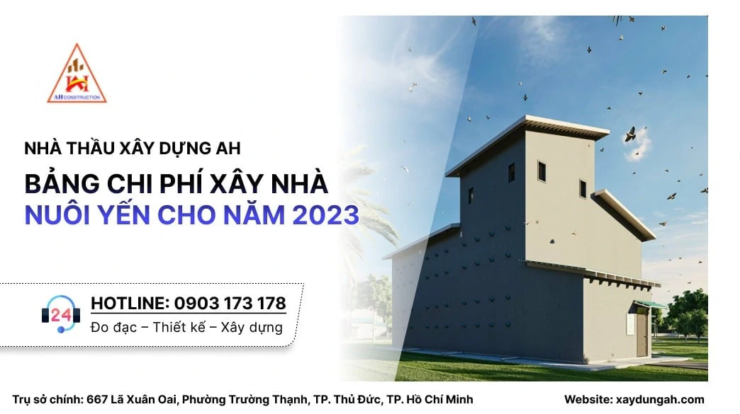chi phí xây nhà nuôi yến