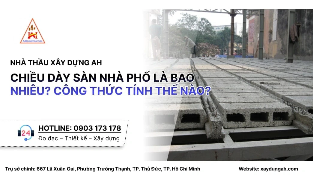 chiều dày sàn nhà phố