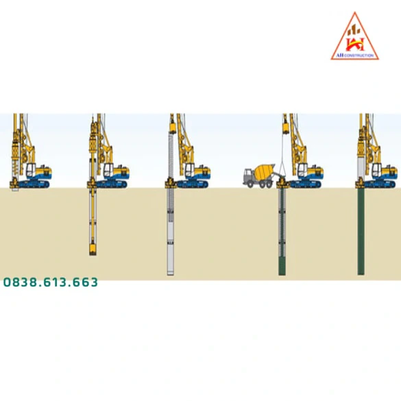 Cách thực hiện cọc khoan nhồi nhà phố