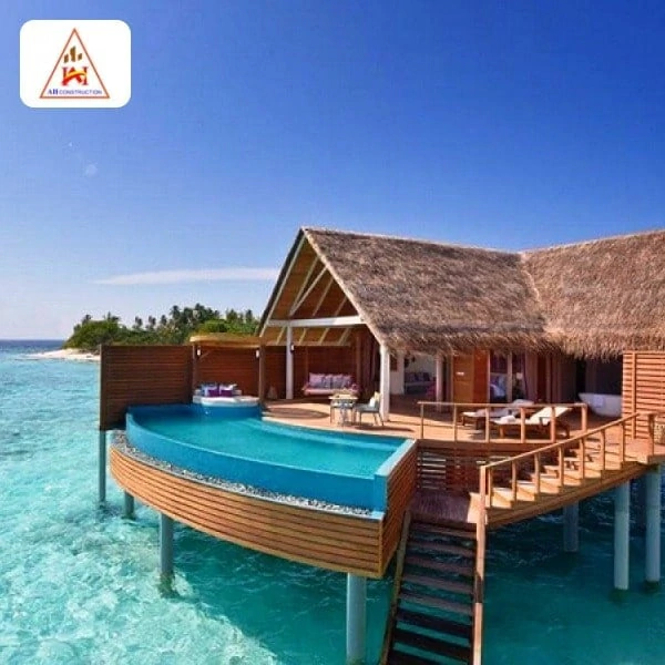 Biệt thự gỗ sát biển với tầm nhìn đỉnh cao