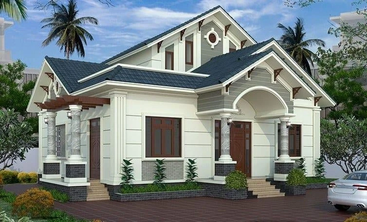 mẫu nhà phong cách châu âu cổ điển
