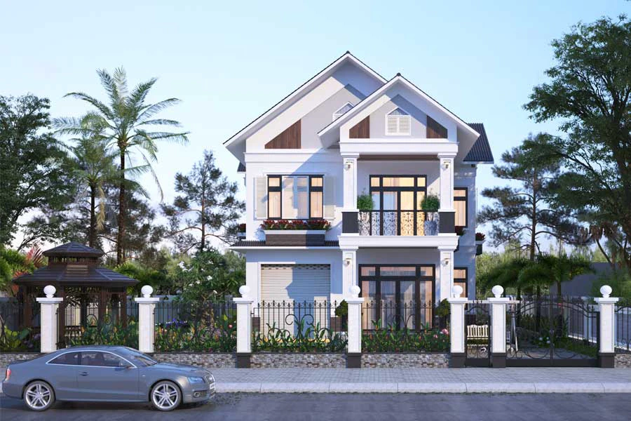 nhà thành phố 2 tầng
