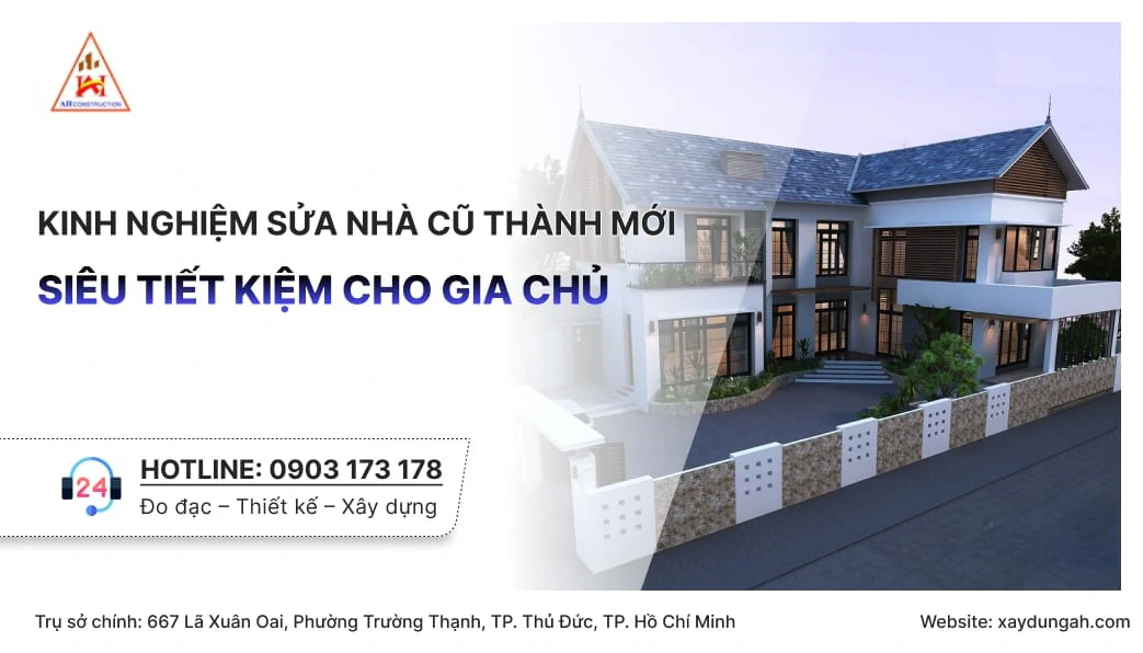 kinh nghiệm sửa nhà cũ