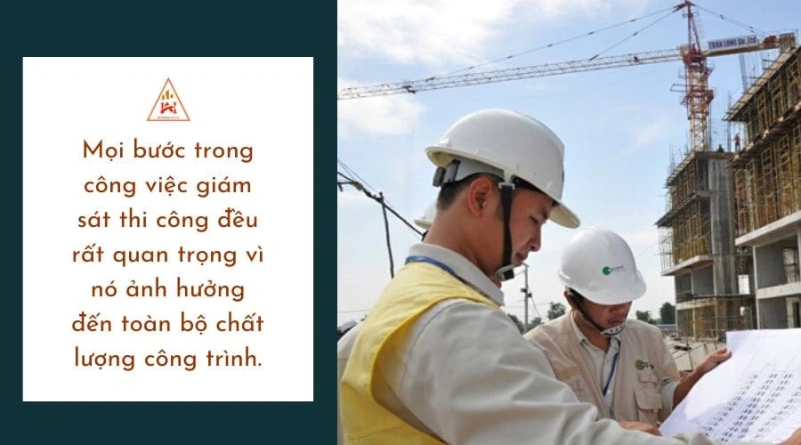 quy trình giám sát chất lượng công trình
