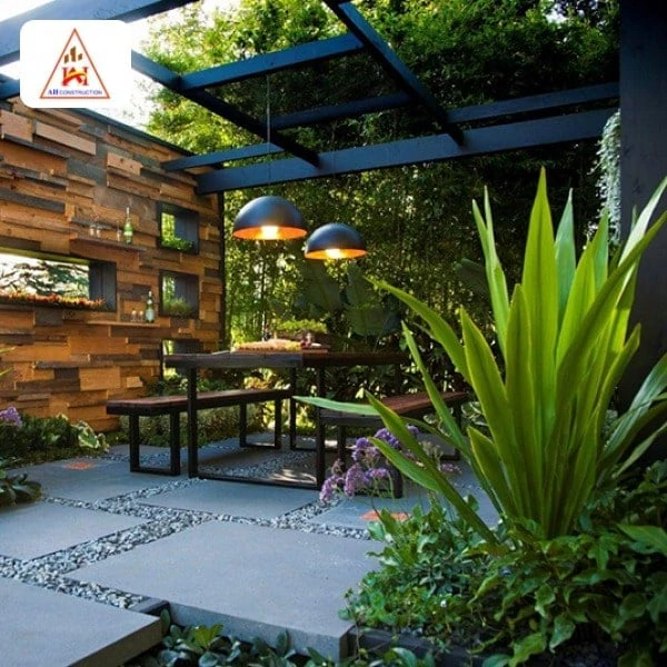 Chọn vật liệu để xây dựng bồn hoa trước nhà