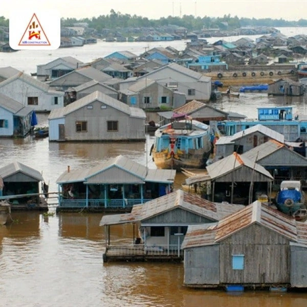 Những lưu ý khi xây nhà trên sông